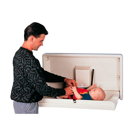 Image TABLE CHANGER COUCHES ENFANTS HORIZONTAL  88,9x50,8 CM IVOIRE HDPE (1 UNITÉ) #1
