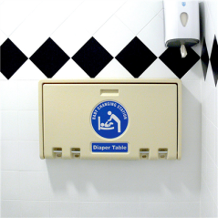 TABLE CHANGER COUCHES ENFANTS HORIZONTAL 88,9x50,8 CM IVOIRE HDPE (1 UNITÉ)
