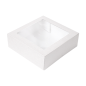 Image BOÎTES PÂTISSERIES AVEC FENÊTRE 'THEPACK' 250 G/M2 + OPP 23x23x7,5 CM BLANC CARTON ONDULÉ NANO-MICRO (200 UNITÉ) #1