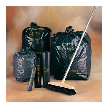 Image 10 U. SACS POUBELLE 100 L 55µ 82x92 CM NOIR LDPE (10 UNITÉ) #1