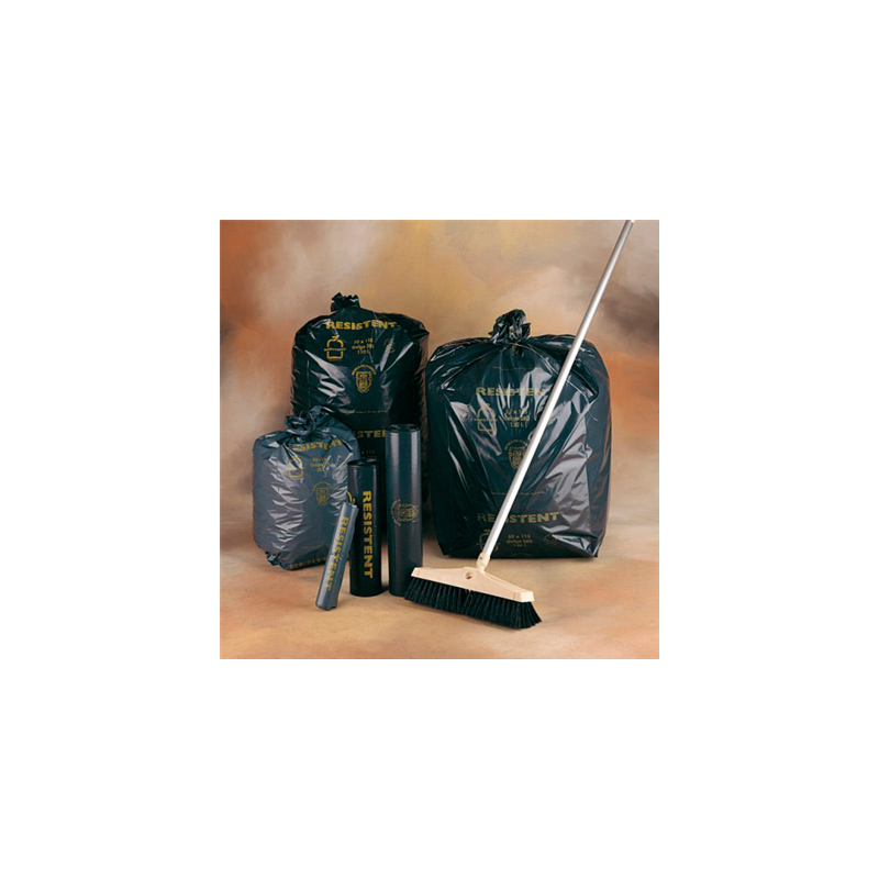 10 U. SACS POUBELLE 130 L 70µ 88x115 CM NOIR LDPE (10 UNITÉ)