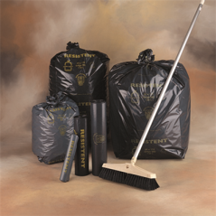 10 U. SACS POUBELLE 130 L 70µ 88x115 CM NOIR LDPE (10 UNITÉ)