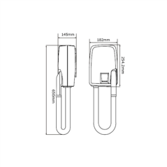 SÈCHE-CHEVEUX 15 L" 65ºC 60x18x10 CM BLANC ABS (1 UNITÉ)