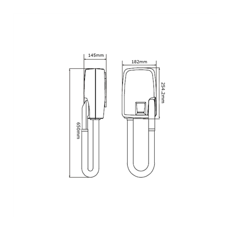 SÈCHE-CHEVEUX 15 L" 65ºC  60x18x10 CM BLANC ABS (1 UNITÉ)