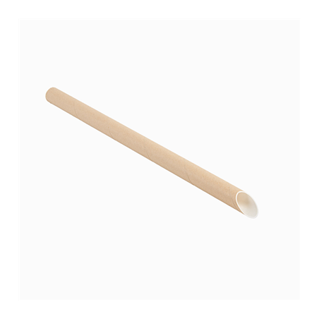 PAILLES DROITES BUBBLE TEA 'PAPER'  Ø1,2x20 CM NATUREL KRAFT (2400 UNITÉ)