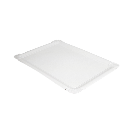 Image PLATEAUX PÂTISSERIE - PETITS  300 G/M2 26x18CM BLANC CARTON (250 UNITÉ) #1