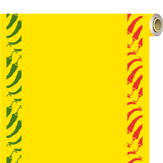 Image "TÊTE-À-TETE" PRÉ. 120CM (20 FEUILLES) "TEX MEX"  60 G/M2 0,40x24 M JAUNE VIF AIRLAID (4 UNITÉ) #1