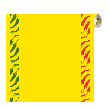 Image "TÊTE-À-TETE" PRÉ. 120CM (20 FEUILLES) "TEX MEX" 60 G/M2 0,40x24 M JAUNE VIF AIRLAID (4 UNITÉ) #1