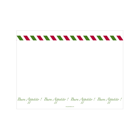 Image NAPPES "ITALIEN" 55 G/M2 30x40 CM BLANC AIRLAID (800 UNITÉ) #1