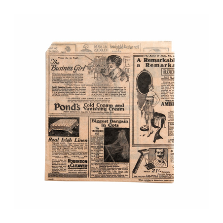 Image PAPIER INGRAISSABLES OUVERT 2 CÔTÉS FAST FOOD 'TIMES' 34 G/M2 17x18 CM NATUREL PARCH.INGRAISSABLE (1000 UNITÉ) #1