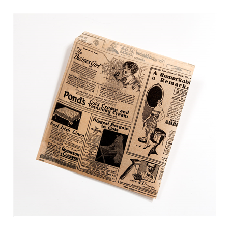 PAPIER INGRAISSABLES OUVERT 2 CÔTÉS FAST FOOD 'TIMES' 34 G/M2 17x18 CM NATUREL PARCH.INGRAISSABLE (1000 UNITÉ)