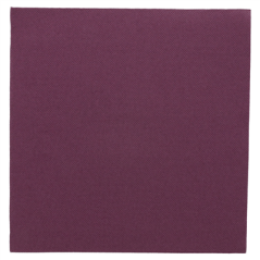 Image SERVIETTES ECOLABEL 'DOUBLE POINT' 18 G/M2 39x39 CM PRUNE OUATE (1200 UNITÉ) #1