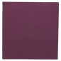 Image SERVIETTES ECOLABEL 'DOUBLE POINT' 18 G/M2 39x39 CM PRUNE OUATE (1200 UNITÉ) #1