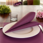 Image SERVIETTES ECOLABEL 'DOUBLE POINT' 18 G/M2 39x39 CM PRUNE OUATE (1200 UNITÉ) #3