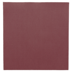 Image SERVIETTES ECOLABEL 'DOUBLE POINT' 18 G/M2 39x39 CM BORDEAUX OUATE (1200 UNITÉ) #1