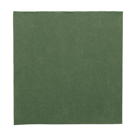 Image SERVIETTES ECOLABEL 'DOUBLE POINT' 18 G/M2 39x39 CM VERT JAGUAR OUATE (1200 UNITÉ) #1