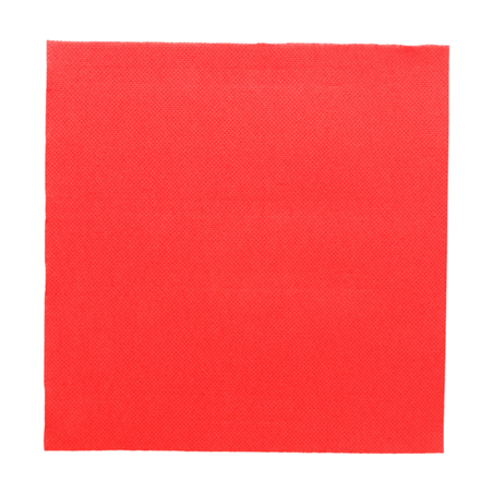 Image SERVIETTES ECOLABEL 'DOUBLE POINT' 18 G/M2 39x39 CM ROUGE OUATE (1200 UNITÉ) #1
