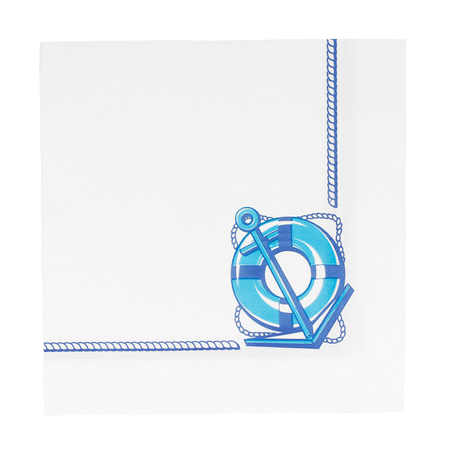 Image SERVIETTES ECOLABEL 'DOUBLE POINT - CADAQUÉS' 18 G/M2 40x40 CM BLANC OUATE (1200 UNITÉ) #1