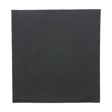 Image SERVIETTES ECOLABEL 'DOUBLE POINT' 18 G/M2 39x39 CM NOIR OUATE (1200 UNITÉ) #1