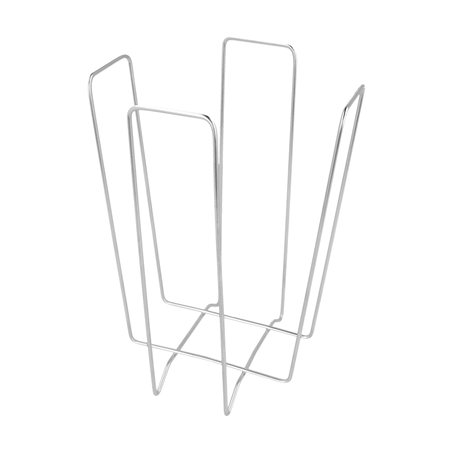 Image DISTRIBUTEUR SERVIETTES  11x11x18 CM ARGENTE INOX (1 UNITÉ) #1