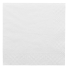 Image SERVIETTES 2 PLIS 18 G/M2 20x20 CM BLANC OUATE (4800 UNITÉ) #1