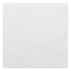 Image SERVIETTES ECOLABEL 2 PLIS  18 G/M2 33x33 CM BLANC OUATE (2400 UNITÉ) #1