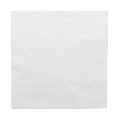 Image SERVIETTES 3 PLIS  17 G/M2 40x40 CM BLANC OUATE (1000 UNITÉ) #1