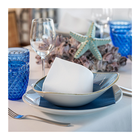 SERVIETTES  45 G/M2 40x40 CM BLANC AIRLAID (700 UNITÉ)