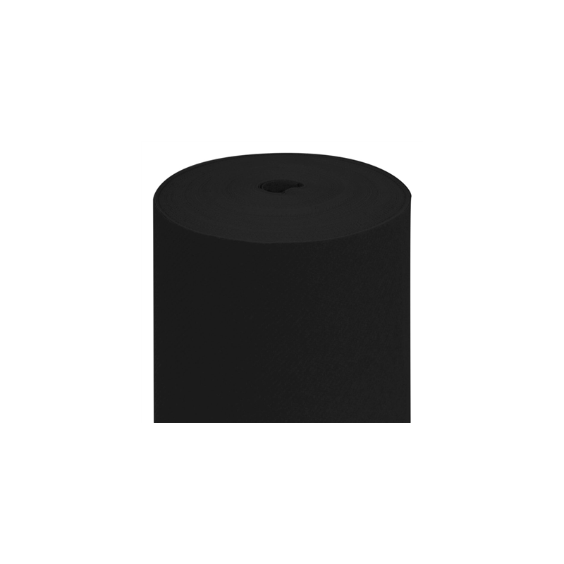 NAPPE EN ROULEAU  55 G/M2 1,20x50 M NOIR AIRLAID (1 UNITÉ)