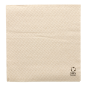 Image SERVIETTES ECOLABEL 1 PLI  23 G/M2 33x33 CM NATUREL OUATE RECYCLÉE (3000 UNITÉ) #1