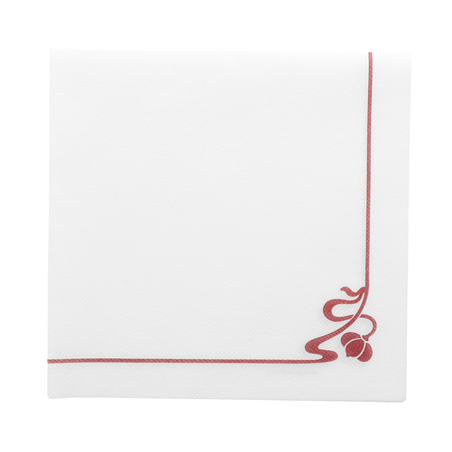 Image SERVIETTES "ROSE"  45 G/M2 40x40 CM BLANC AIRLAID (700 UNITÉ) #1