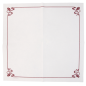 Image SERVIETTES "ROSE"  45 G/M2 40x40 CM BLANC AIRLAID (700 UNITÉ) #2