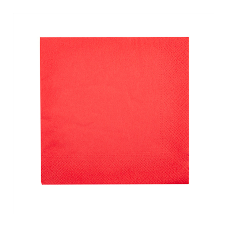 Image SERVIETTES ECOLABEL 2 PLIS  18 G/M2 39x39 CM ROUGE OUATE (1600 UNITÉ) #1