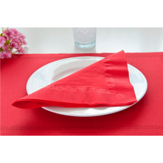 SERVIETTES ECOLABEL 2 PLIS  18 G/M2 39x39 CM ROUGE OUATE (1600 UNITÉ)