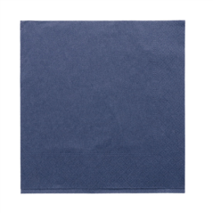 Image SERVIETTES ECOLABEL 2 PLIS  18 G/M2 39x39 CM BLEU MARINE OUATE (1600 UNITÉ) #1