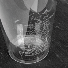 Image VERRES INJECTÉS 400 ML Ø 8,5/6x13 CM TRANSPARENT PS (500 UNITÉ) #5