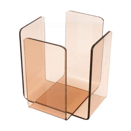 Image DISTRIBUTEUR SERVIETTES  11x11x10,8 CM ROSE/FUME METACRYLATE (2 UNITÉ) #1