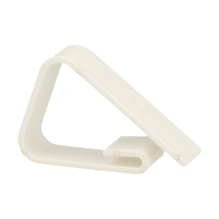 Image PINCES POUR FIXATION NAPPES  5x3,5x1 CM BLANC PP (100 UNITÉ) #1