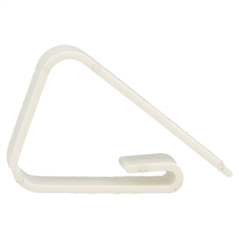 PINCES POUR FIXATION NAPPES 5x3,5x1 CM BLANC PP (100 UNITÉ)