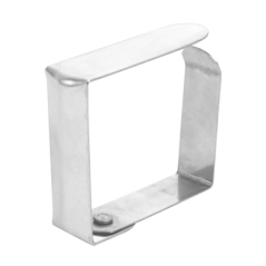 Image PINCES POUR FIXATION NAPPES  4,7x4x1,2 CM METAL ACIER (144 UNITÉ) #3