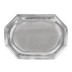 Image PLATEAUX DE LUXE OCTOGONAUX  34,5x24,5 CM ARGENTE PET (5 UNITÉ) #3