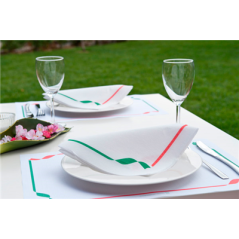 SETS DE TABLE 'TRATTORIA' 48 G/M2 31x43 CM BLANC CELLULOSE (2000 UNITÉ)