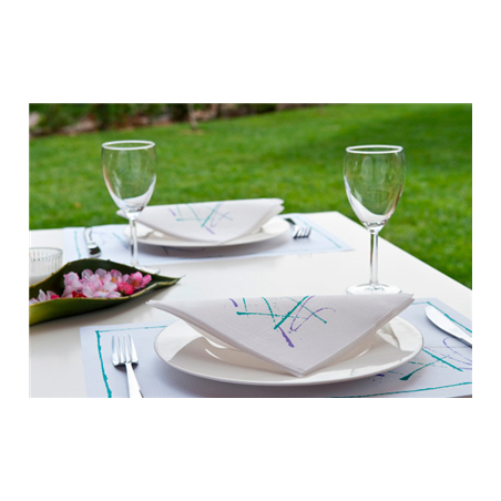 SETS DE TABLE 'VOLARE' 48 G/M2 31x43 CM BLANC CELLULOSE (2000 UNITÉ)