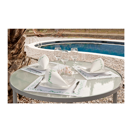 SETS DE TABLE 'FLORALIA' 48 G/M2 31x43 CM BLANC CELLULOSE (2000 UNITÉ)