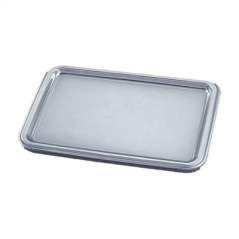 Image PLATEAUX DE LUXE 'LUNCH'  25x35 CM ARGENTE PET (10 UNITÉ) #1