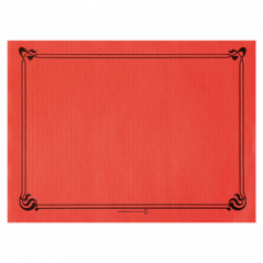 Image SETS DE TABLE 48 G/M2 31x43 CM ROUGE CELLULOSE (2000 UNITÉ) #1