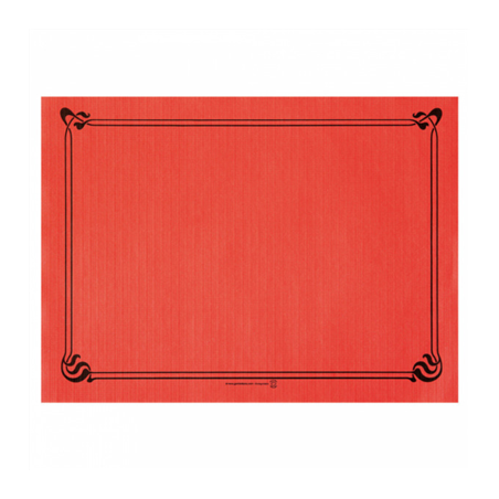 Image SETS DE TABLE  48 G/M2 31x43 CM ROUGE CELLULOSE (2000 UNITÉ) #1