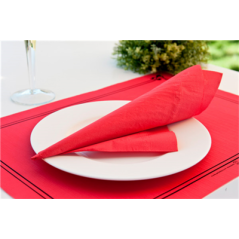 SETS DE TABLE 48 G/M2 31x43 CM ROUGE CELLULOSE (2000 UNITÉ)