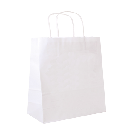 Image SACS SOS AVEC ANSES  90 G/M2 32+16x31 CM BLANC CELLULOSE (250 UNITÉ) #1