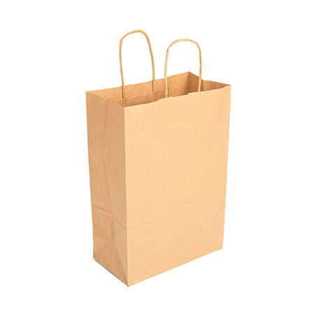 Image SACS SOS AVEC ANSES  80 G/M2 20+10x29 CM NATUREL KRAFT (250 UNITÉ) #1